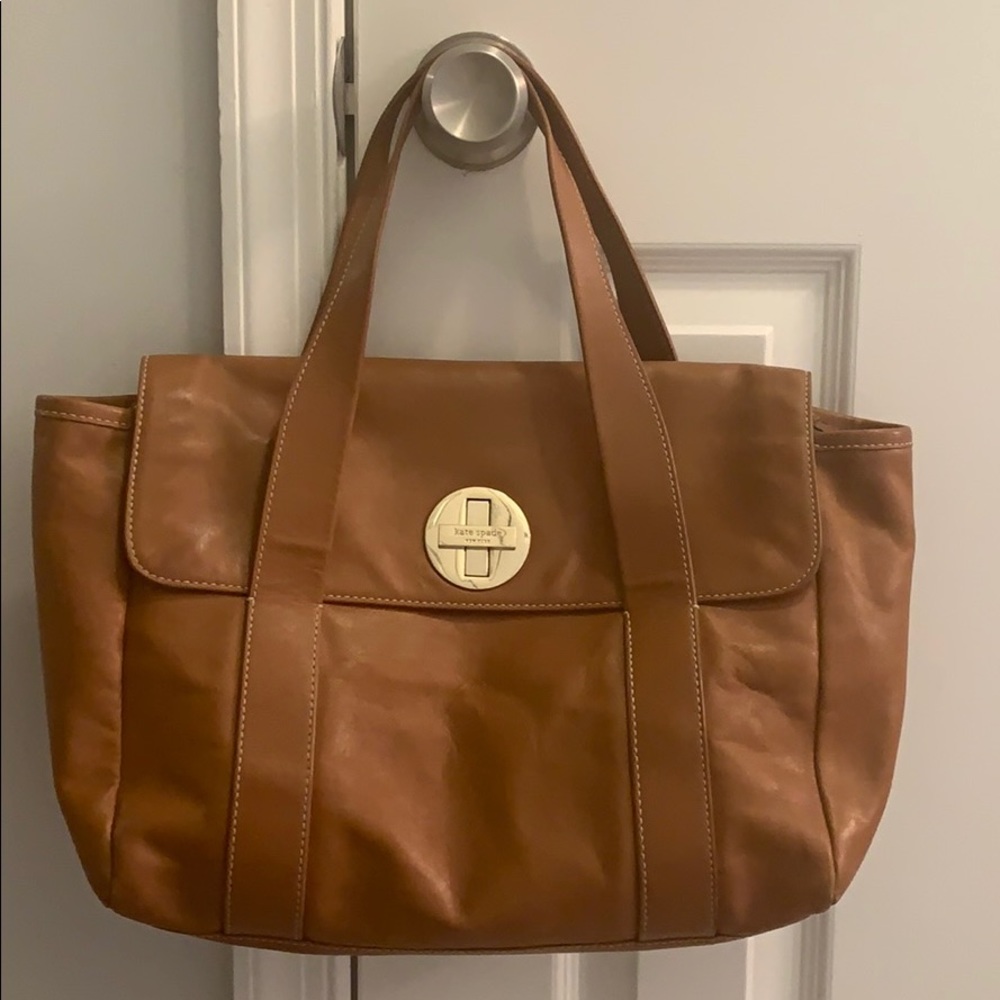 Kate Spade camel leather handbag